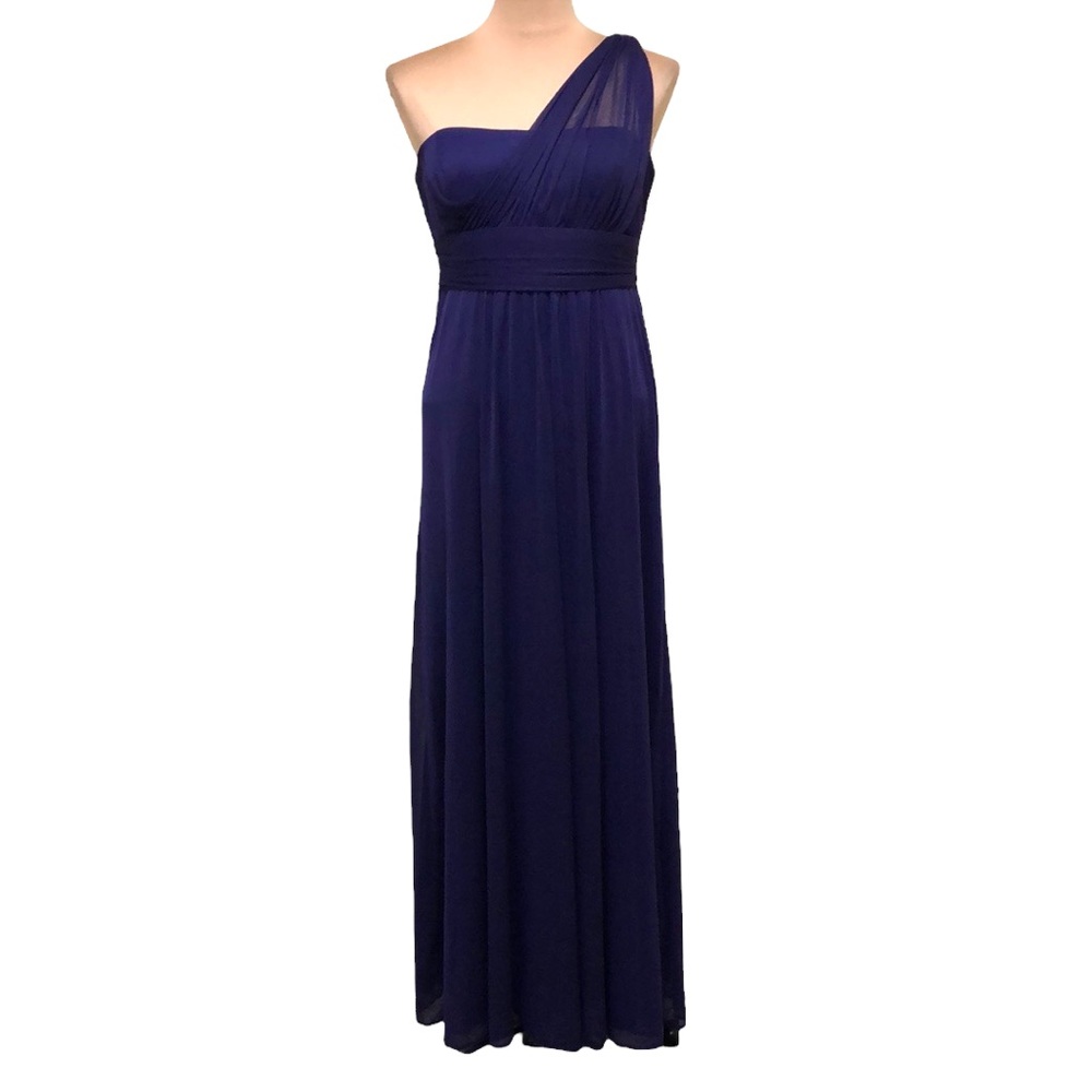 Blu Sage Gown Formal Dress Size 8 Dark Purple One Shoulder